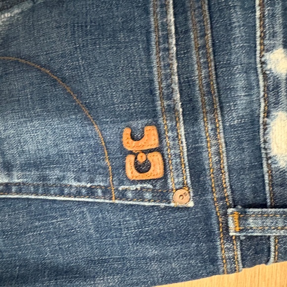 Joe's Jeans- Low Rise Dark Wash with distress - Picture 3 of 5